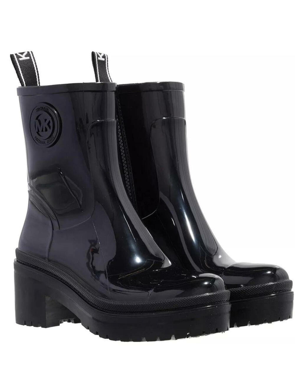 Michael Kors Karis Rain Boots Black Winter Snow Shoes 8 M NEW